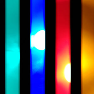 6 Color Strobe: Red/Yellow/Green/Pink/Turquoise/Blue